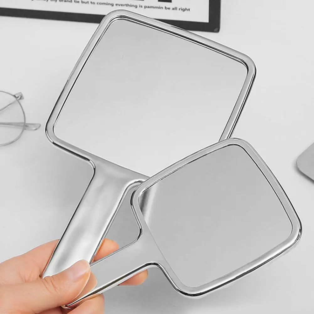 Portable Ins Liquid Shape Square Mirror Mini Hand-held Desktop Cosmetic Mirror Makeup Mirror Travel Beauty Mirror