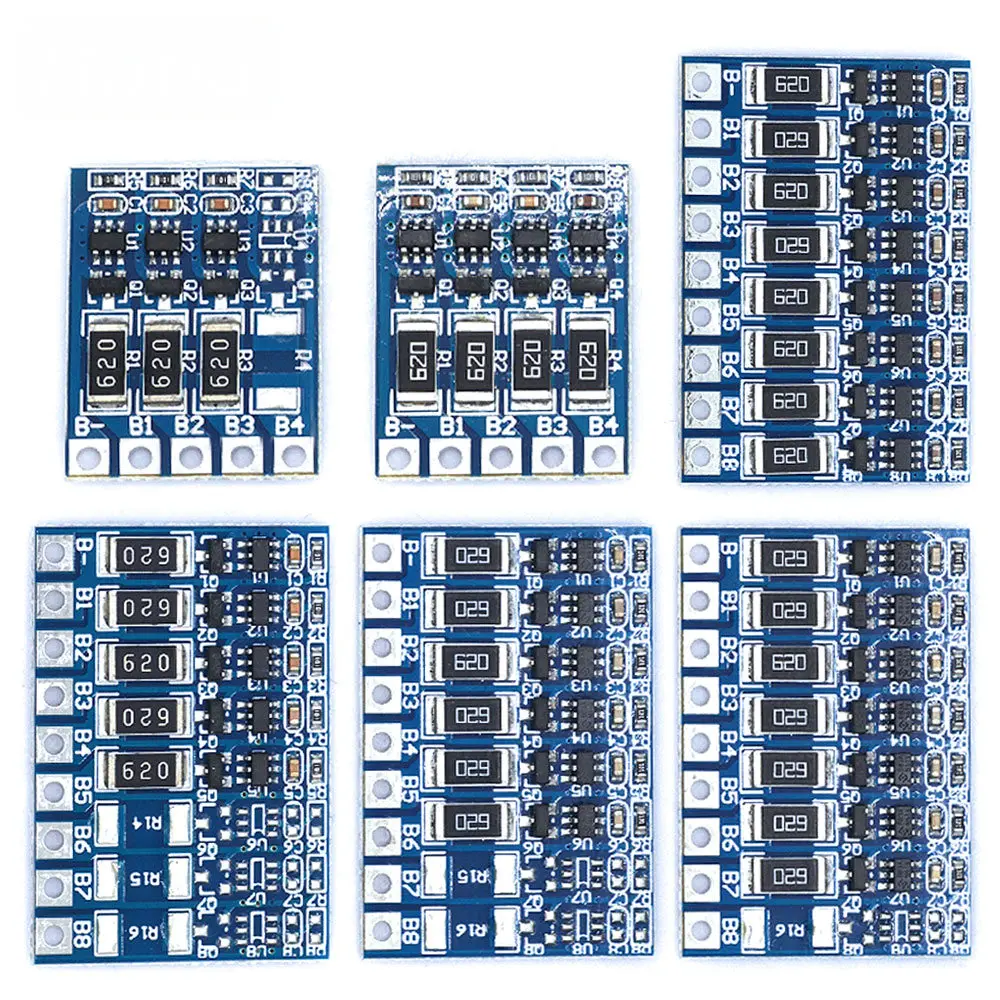 5S 21V 4.2V Balance Function Protection Board 68mA 5S Li-ion Lipo Battery Lithium 18650 Batteries Balanced 3S 4S 5S 6S 7S 8S
