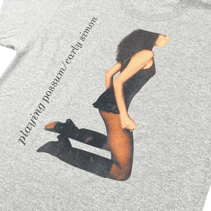 Carly Simon Album Gray T Shirt Short Sleeve All Sizes S To 5Xl #1