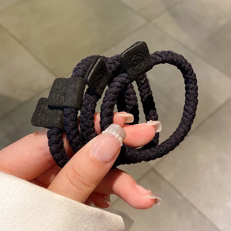 

Корейские резинки для волос, набор из 5 шт., прочные эластичные держатели для хвоста для женщин и девочек, аксессуары для резинок для волос