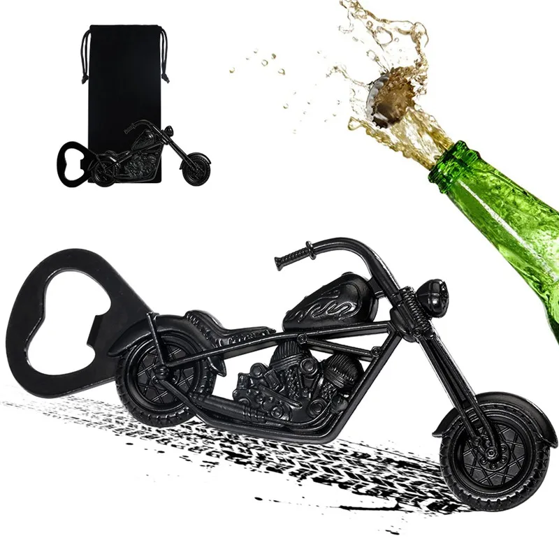 Portable Motorcycle Design Metal Bottle Opener Beer Corkscrew Outdoor Camping Party Club Openers Gadget Wedding Barware Gift Set