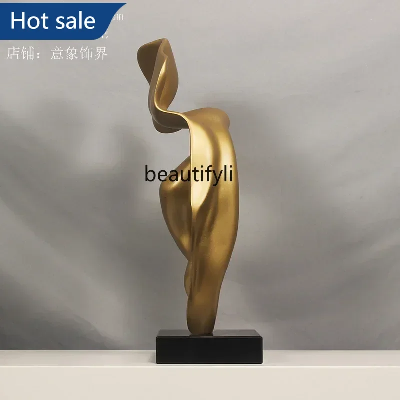 NQ52 Great discounts Sculpture ornament abstract art decoration modern fiberglass home model room living room