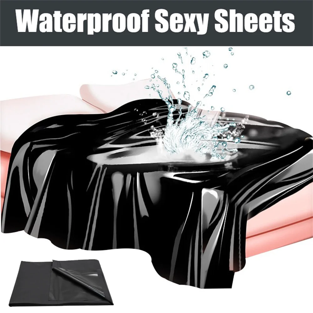 BDSM Waterproof Adult Sex Bed Sheets For Sex Game Lubricants Waterproof Bed Cover Couple Flirt Wetlook Bondage Wet Play Sex Tool