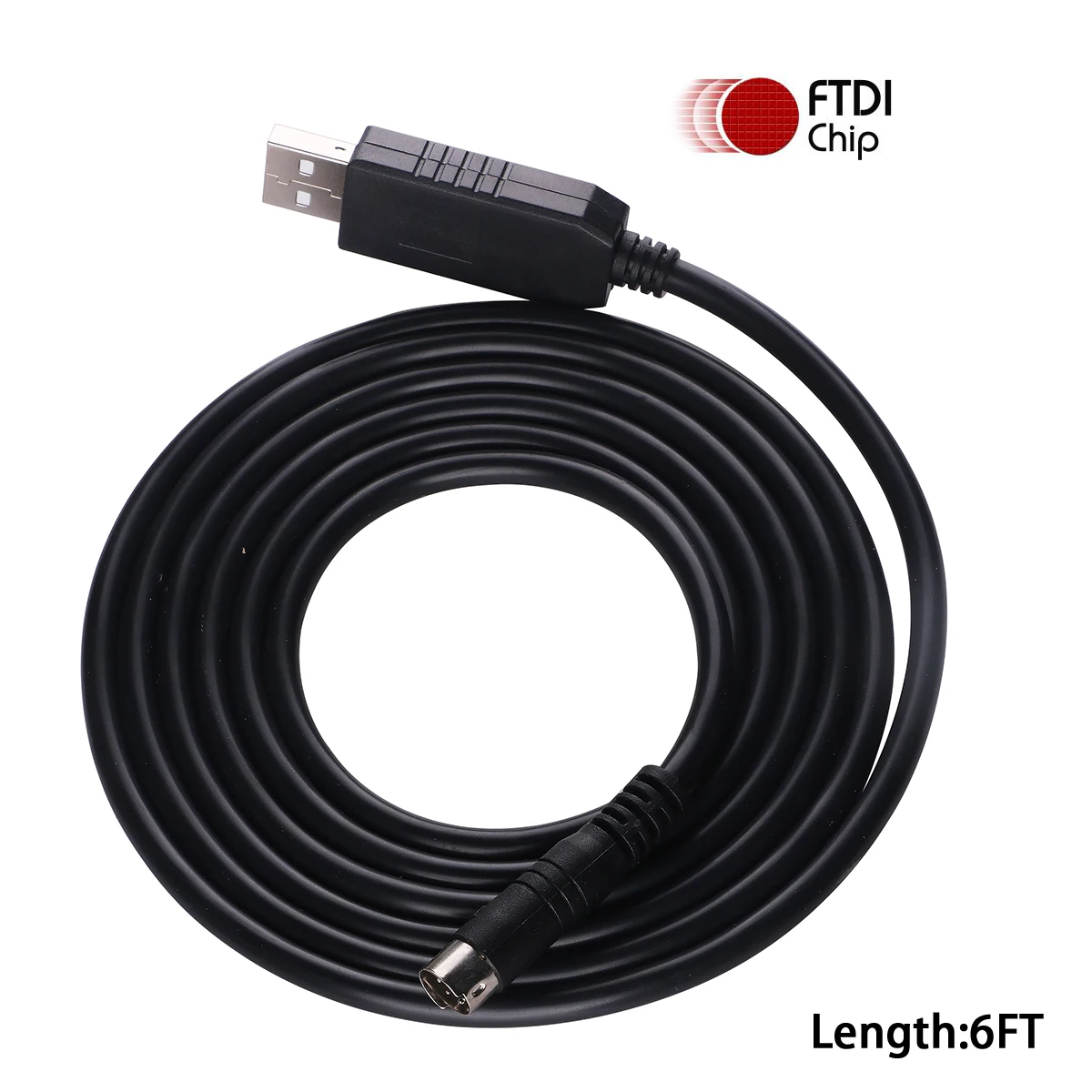 FTDI FT231XS USB to RS232 8Pin Din 8 Programming Communication Cable for Allen Bradley MicroLogix PLC 1000 1100 Series