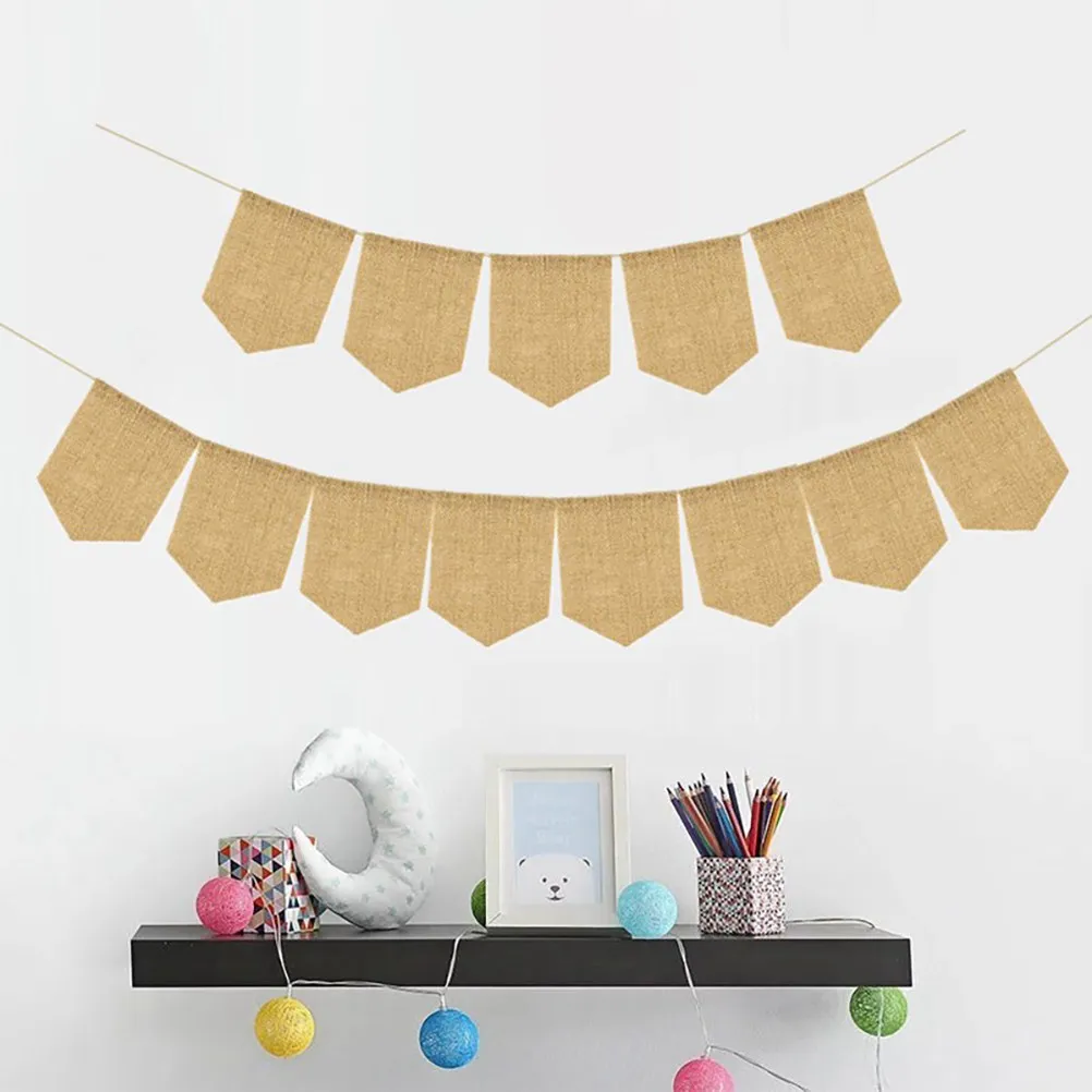 1Pcs DIY Blank Banner Hanging Shield Shape Birthday Wedding Party Decoration Photography Prop Supplies Hanging Banner