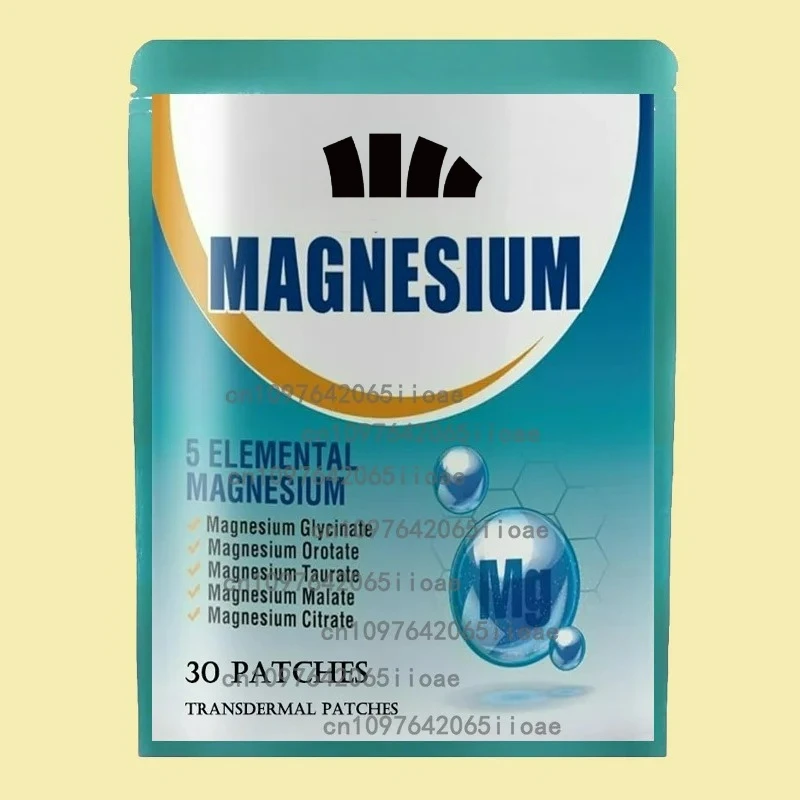 

30 Patches Magnesium Complex Transdermal Patches Stress, Muscle & Heart Support