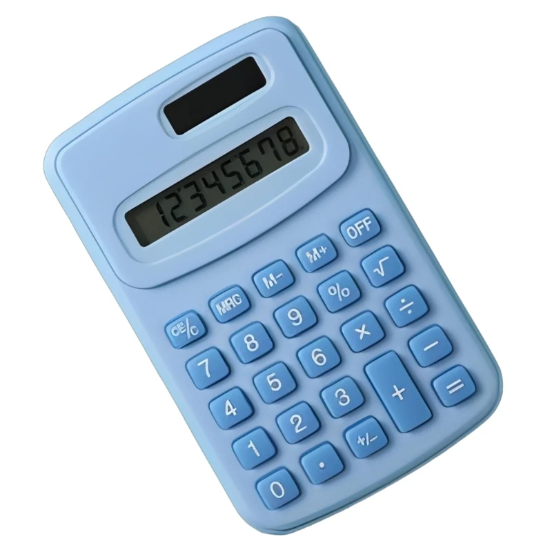일상 및 기본 사무실을 위한 귀여운 8자리 대형 LCD 디스플레이 빅 버튼 계산기
