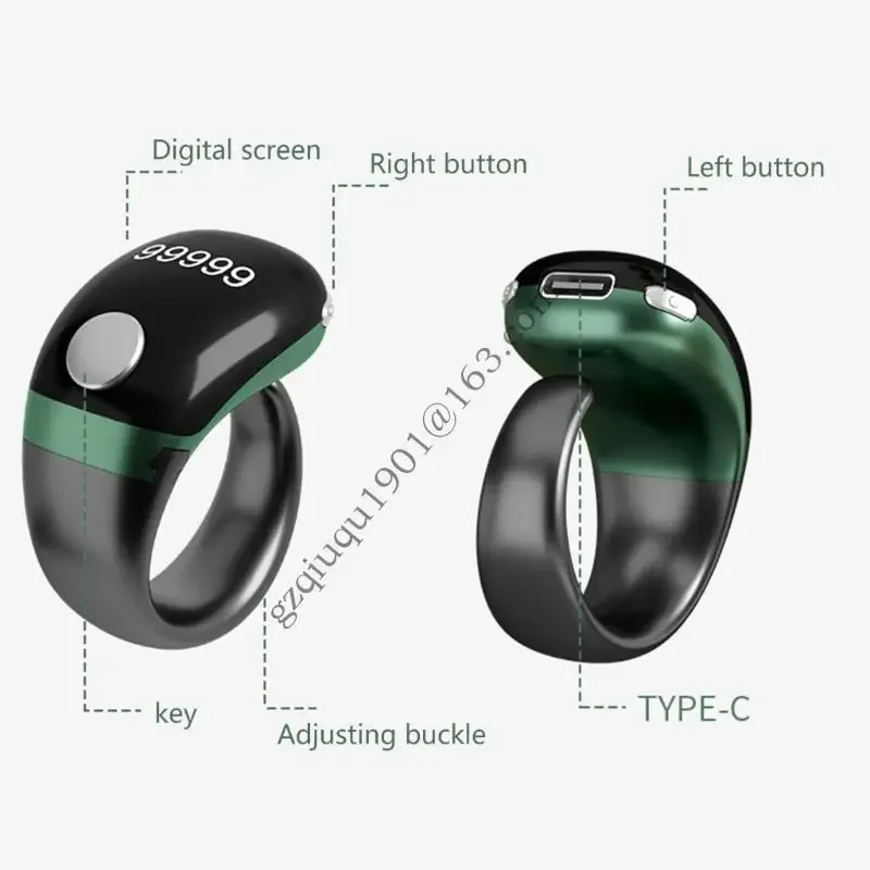 العداد الإلكترونيات الرقمية الرقمية الذكية للركض في الهواء الطلق والتدريبات الداخلية ، حبات الصلاة ، تتبع اللياقة البدنية H05A