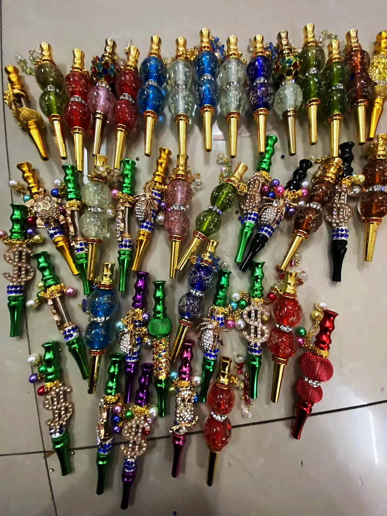 Colorful Jewelry Shisha Hookah Mouthpiecee Handmade Chicha Filter Tip Detachable Tips Blunt Holder Smoking Accessories