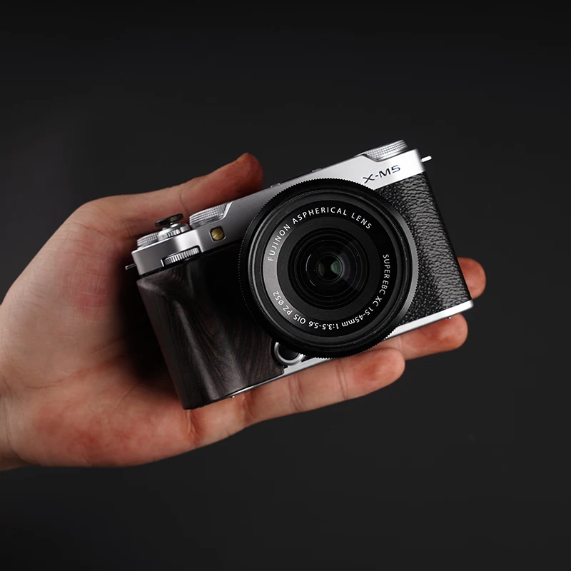 

Деревянный держатель для ручки, нескользящая наклейка для Fujifilm XM5 X-M5