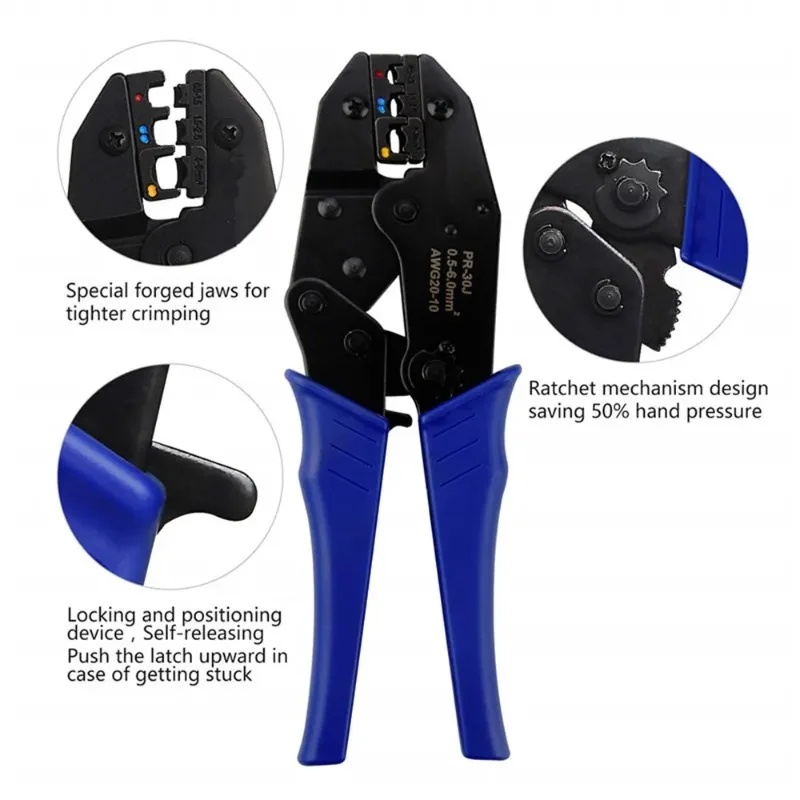 

700 pieces/box wire terminal crimping connector insulated non insulated wire end sleeve, blue handle