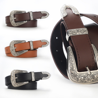A men's and women's all-purpose european-style retro belt casual buckle belt