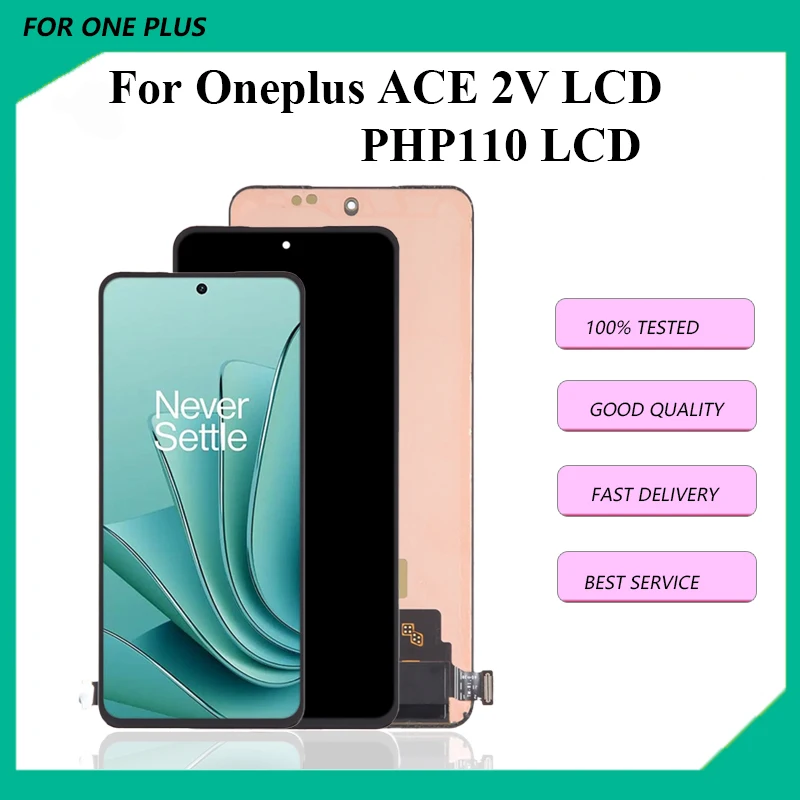 6.74 inch Original AMOLED For Oneplus Ace 2V LCD PHP110 Display Touch Screen Replacement Digitizer Assembly