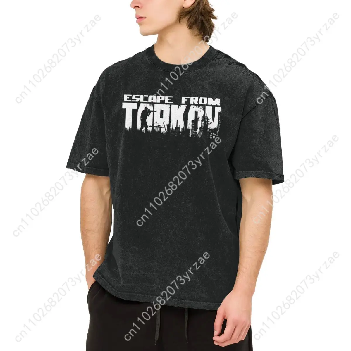 Escape From Tarkov 레트로 워시 티셔츠 남성 여성 고품질 빈티지 티셔츠 패션 코튼 반팔 부드러운 통기성 탑