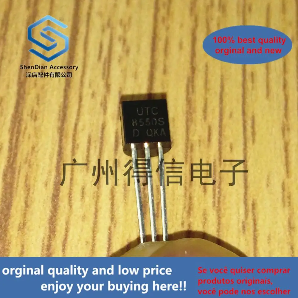 10pcs 100% orginal new UTC 8550S 8550 Copper feet TO-92 real photo