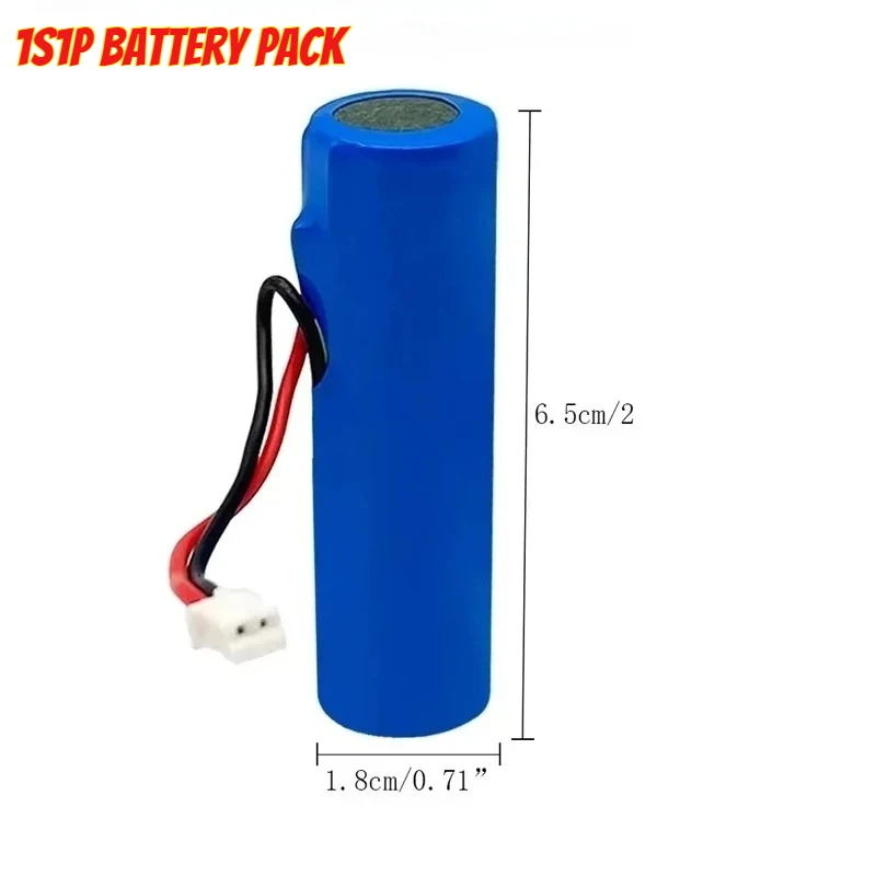 

18650 Rechargeable Battery 1s1p 3.7 V 3800mAh LED Fishing Light Speaker Bluetooth Emergency Battery DIY Plug in Cable PH2.0