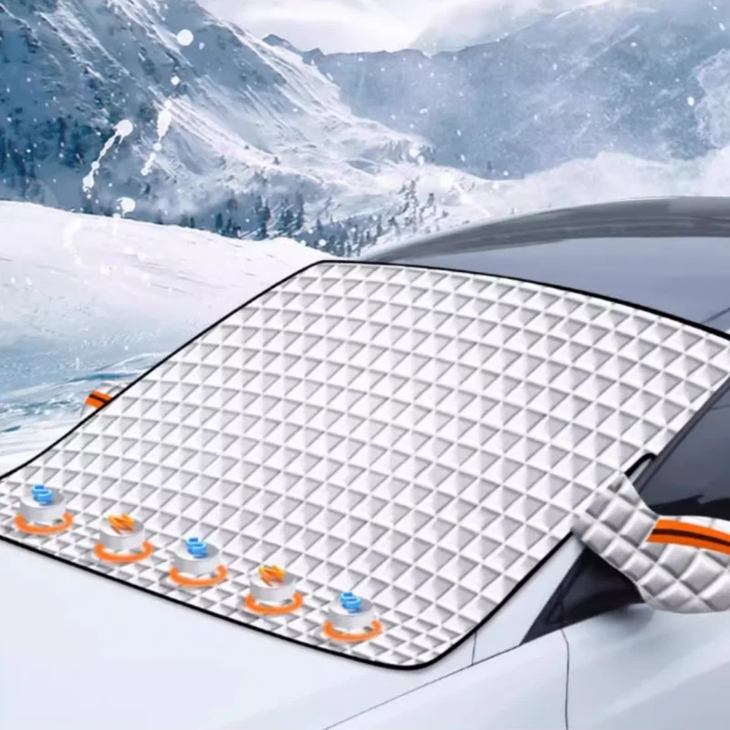 

Car Snow Shield Front Windscreen Cover Anti-Freeze Anti-Snow Anti-Frost Winter Snow Gear Cloth