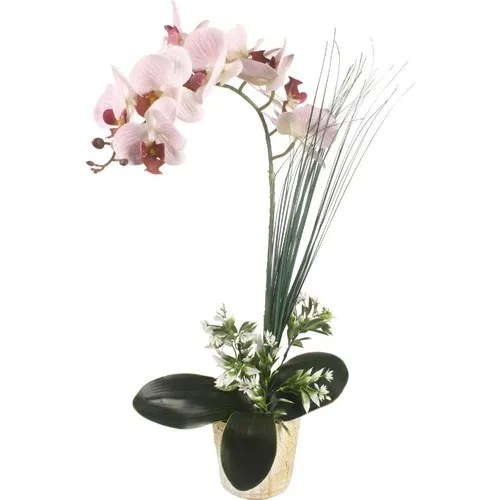 Nettenevime Artificial Flower Orchid Ceramic Pots Outdoor Pink Wet Orchid