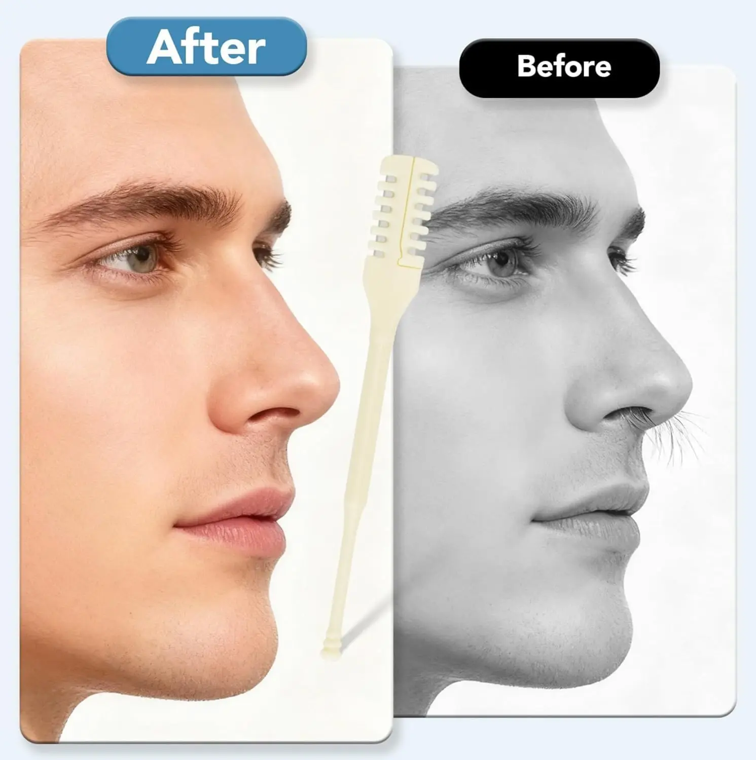 10pcs Manual Nose Hair Trimmer, Nostril Hair Remover, Portable Travel Home Daily Use Essentials with Ear Pick for Men & Women