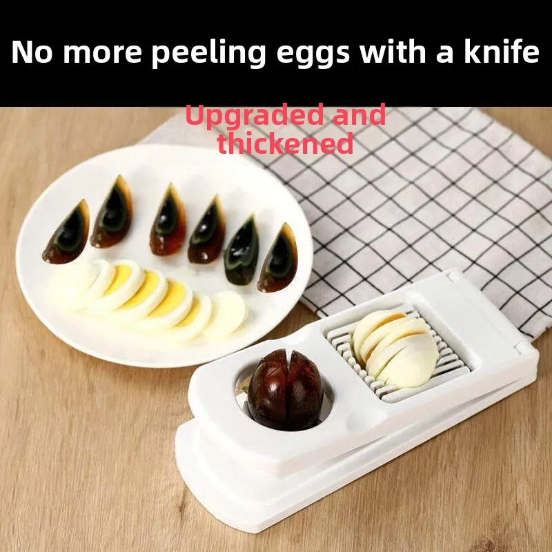 Stainless Steel Egg Slicer Press Egg Cutter Kitchen Tool Multi-Function Egg Processor Home Use Egg Divider