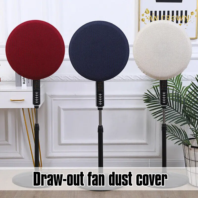 Universal Electric Fan Cover Dia 50Cm All-Inclusive Fan Case with Drawstring Safety Cover Child Baby Anti-Pinch Fan Cover