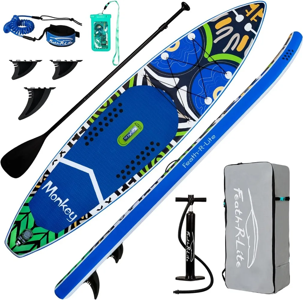 

Inflatable Stand Up Paddle Board Ultra-Light SUP with Premium Paddleboard Accessories, Multifunctional Paddle Boards Non-Slip