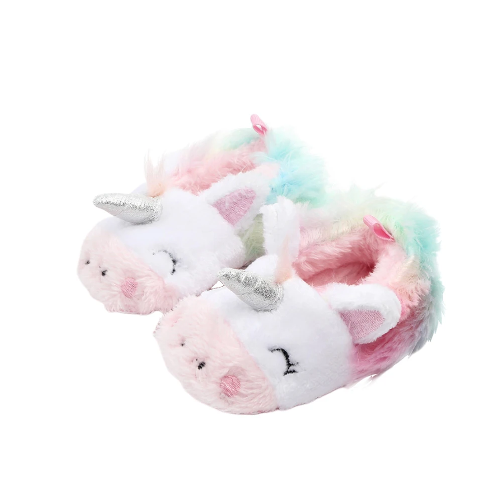 

Indoor Warm Cotton Shoes Autumn Winter Toddler Shoes for Babies Aged from 0 to 1 Years Old (Colorful Unicorn)