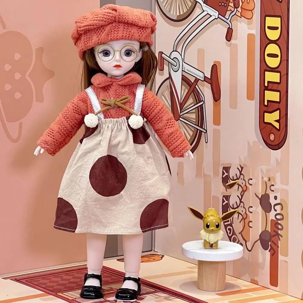 Mobile Grandi Occhi Principessa BJD Bambola Trucco Coreano Look Capelli Spessi 30 Centimetri Bjd Doll Dolce Mini 1/6 BJD Doll Mini Ragazza Giocattolo Casa Da Gioco