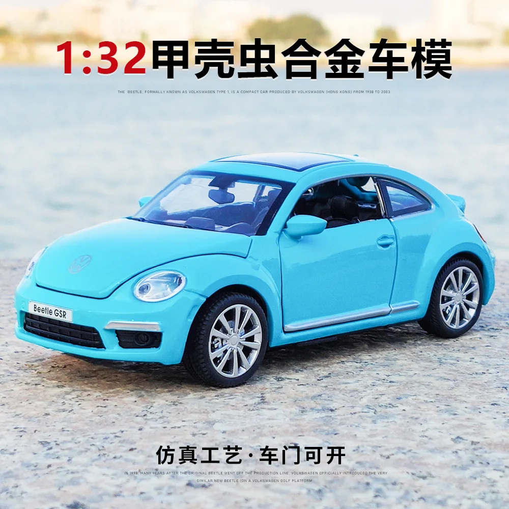 1:32 VOLKSWAGEN Beetle GSR Car Model Alloy Car Toys Diecasts Model Vehicles Collection Children Toy Gifts A134