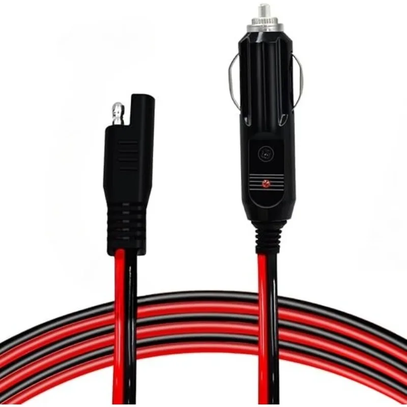 

K-Musculo Car 12V DC Power Cable Jumper with Cigarette Lighter Plug for Motorola Mobile Radio GM-300 GM-3188 SM120 SM50 GM950