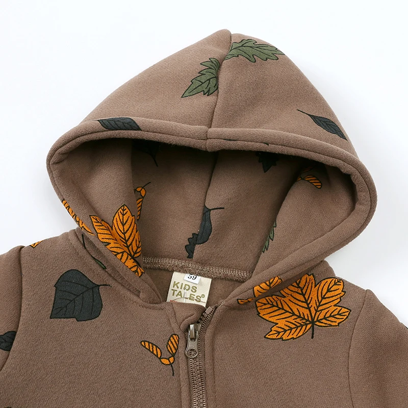 2024 Baby Winter Fleece Stram pler Druck Baumwolle warme Outfit Kleidung für 0-24m Overall Neugeborenen Kleinkind Bär Hoodies Bodysuit Kostüm – Detail 2