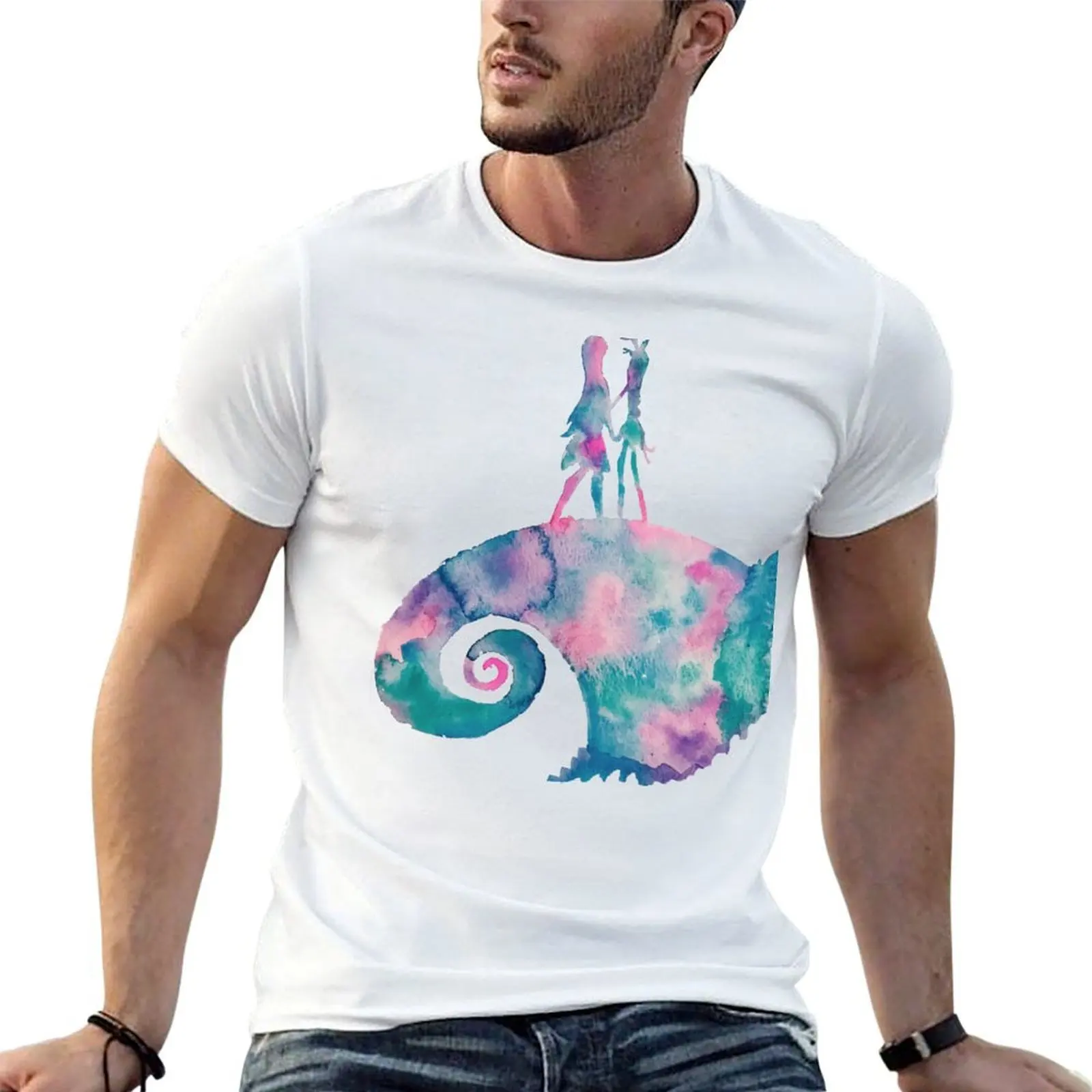 

Watercolor Nightmare (white) T-Shirt t shirts for man graphic vintage man tshirt T-Shirt