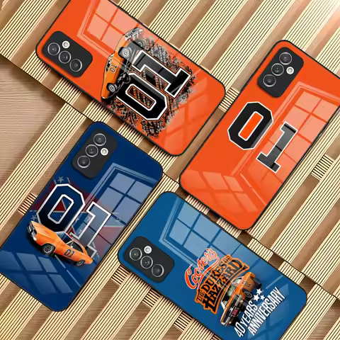 The General Lee Dukes Of Hazzard 01 Phone Case For Samsung S20 S30 S21 S32 S23 S24 S9 S10E Note 20 10 Pro Ultra Plus Glass Luxur