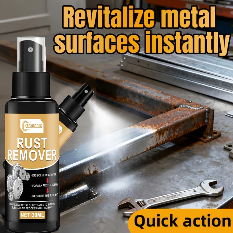 Rust Remover and Converter for Metal Parts - Highly Effective and Gentle Rust Remover, Suitable for Iron Railings, Tools, Electr