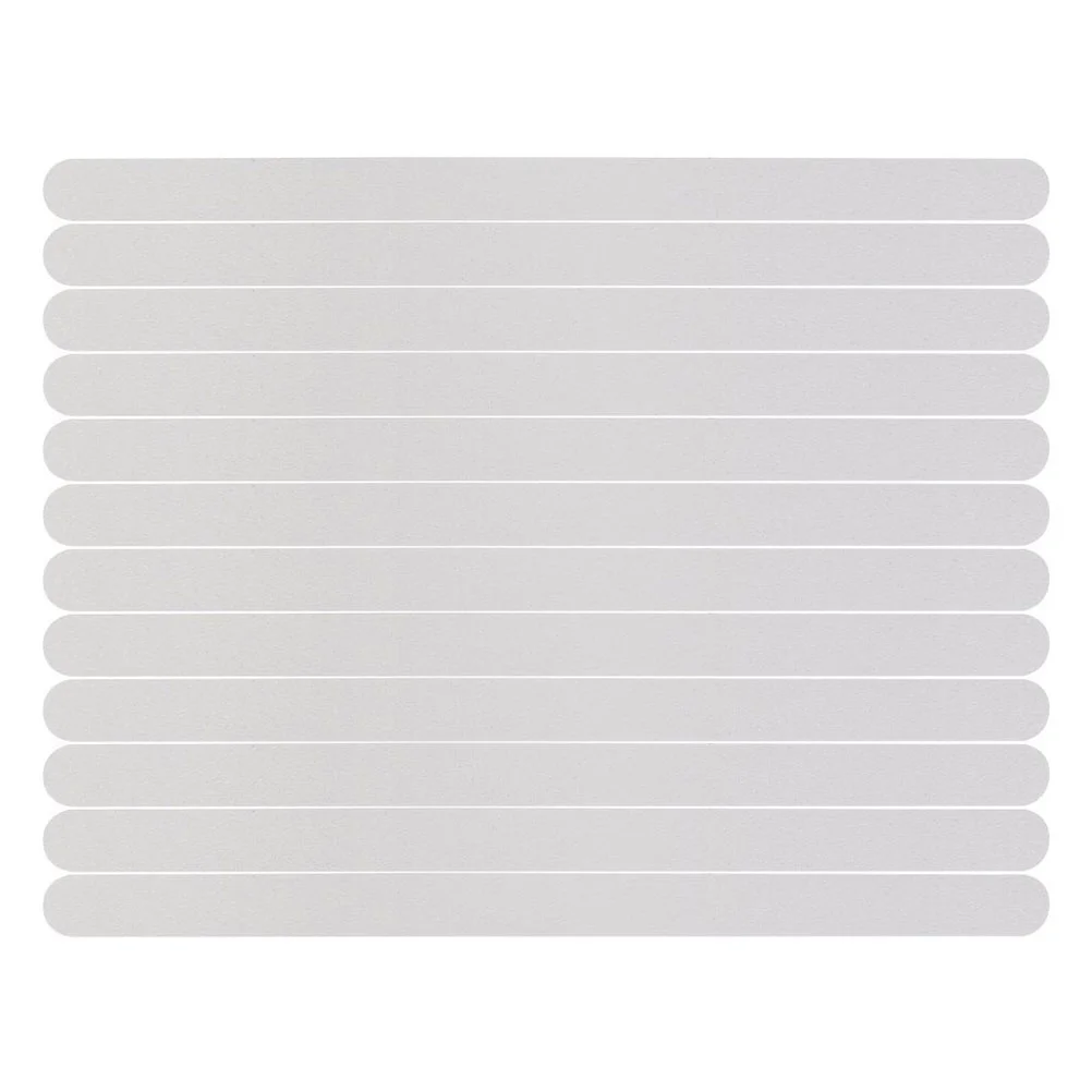 

12pcs Non Tape White 38x2cm Stair Treads Adhesive Bathroom Nonslip Floor Sticker Anti Slipping Stickers Steps Ladders Ramps