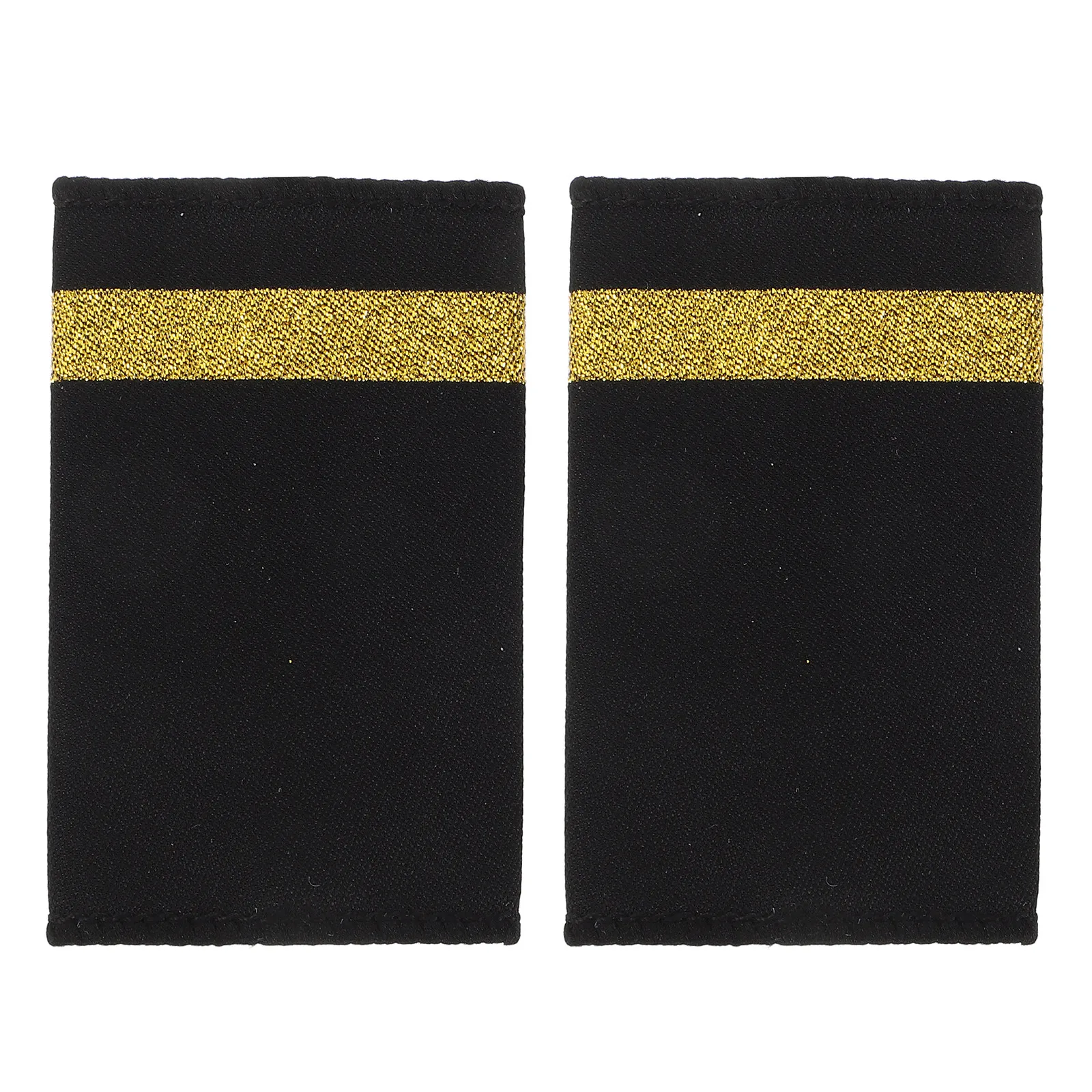 1Pair Pilot Captain Shoulder Boards Professional Aviation Epaulettes One-Bar Uniform Badge Airline Flight Performance