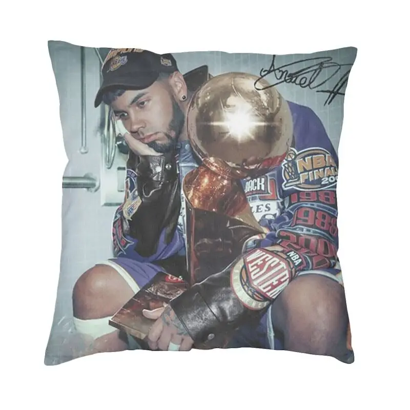 Anuel AA Rapper Cushion Covers 40x40cm Soft Latin Urban Music Pillow Case for Car Square Pillowcase Living Room Decoration