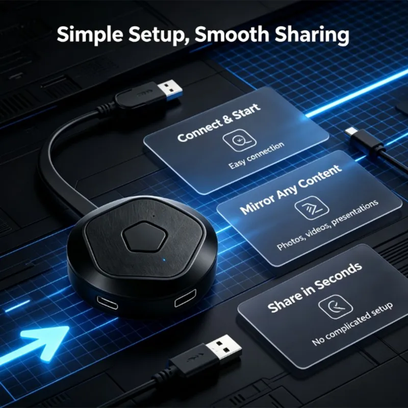 B03B-G28 Wireless Screen For Mirroring Adapter Plug-And-Play For Mirroring Phone PC To TV -Compatible
