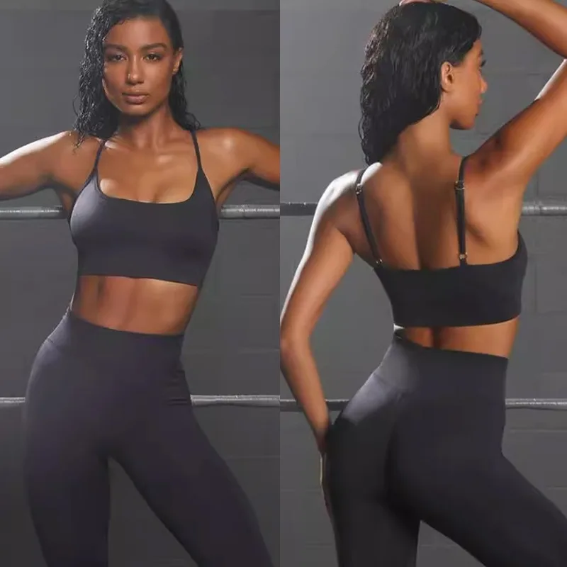 

New Sports Underwear Threaded Yoga Bra Running Fitness Camisole Top