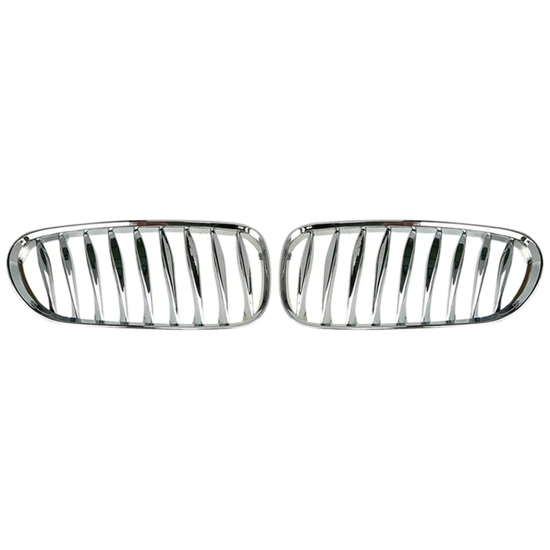 Front Fence Grill Grille ABS Chrome For-BMW Z4 E85 E86 2003-2009 51117117757 51117117758