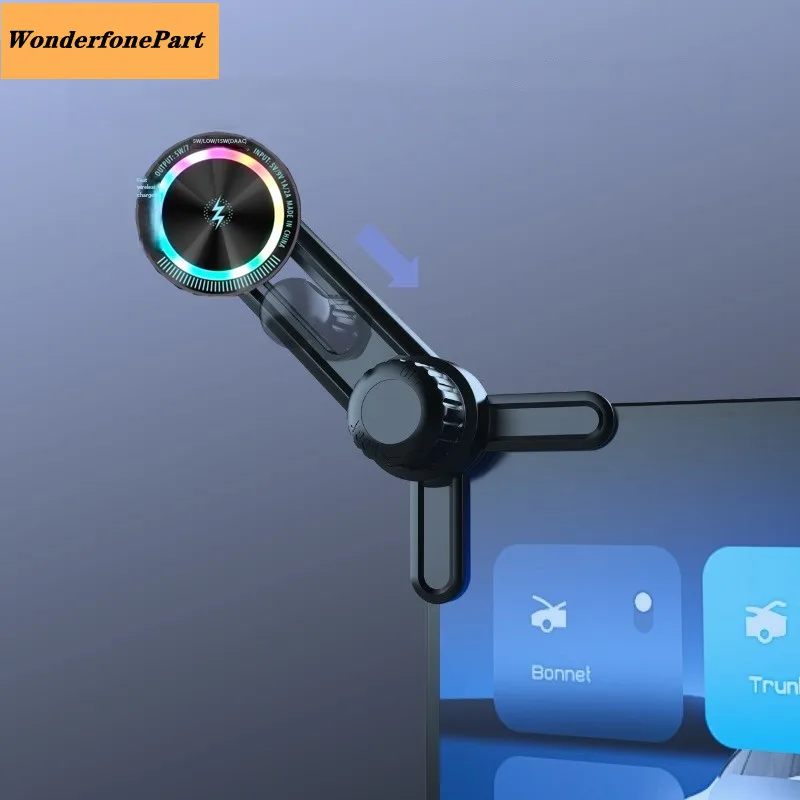 テスラ-モデル3-y-x-s用-マグネット式ワイヤレス充電車載ホルダー-車載ディスプレイ画面側面急速充電器-iphone-17-16-15-14対応