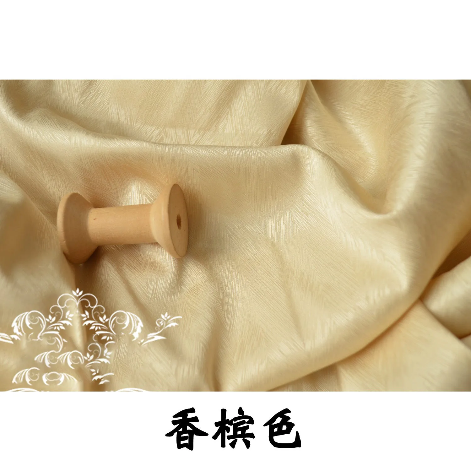 متعرجة الجاكار نسيج الساتان مادة محكم أنيقة لفستان الزفاف ثوب مسائي ملابس رسمية خياطة DIY بها بنفسك الخياطة