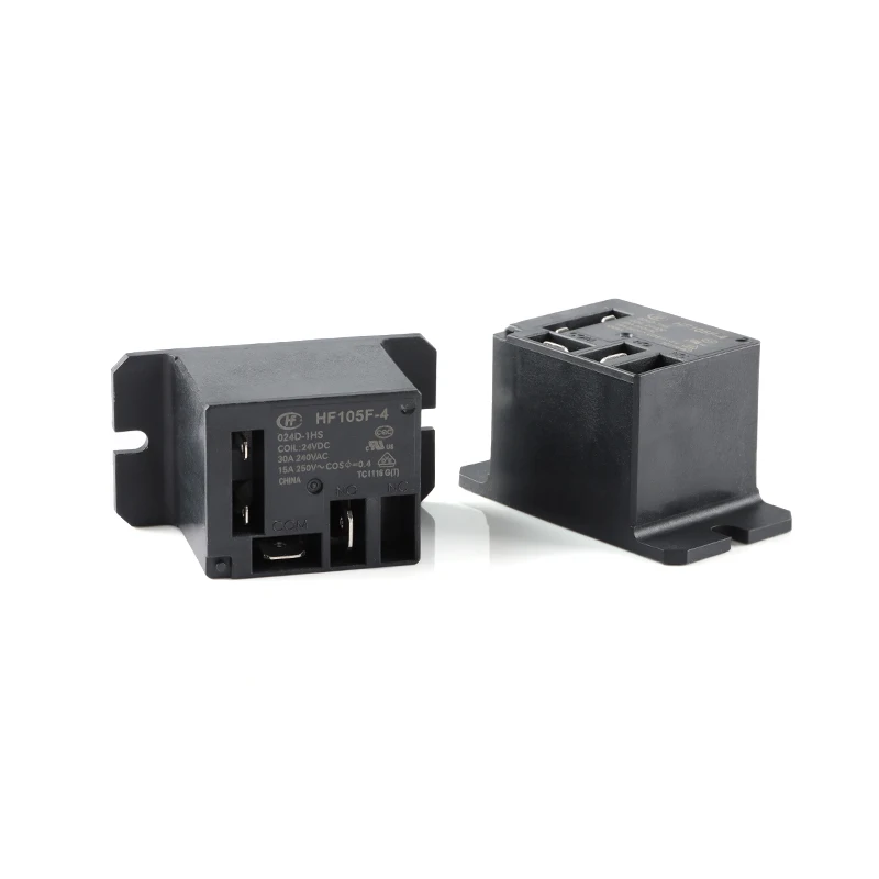 New 24V relay HF105F-4-024D-1HS HF105F-4 JQX-105F-4 024D-1HS JQX-105F 24V DC24V 12VDC 30A 240VAC Power Relay 4p 4pin