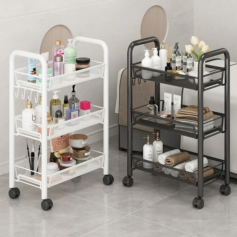 Hairdresser Beauty Salon Trolley Rolling Cosmetic Tattoo Barber Salon Trolley Spa Make Up Carrito Auxiliar Salon Furniture