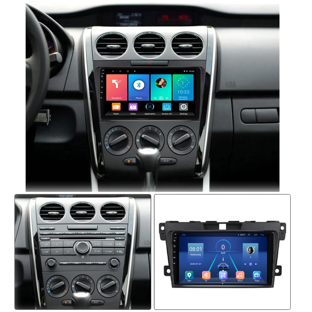 8G 128G DSP Android 10.0 Car GPS Navigation Radio Multimedia Player For 2007 2008 2009 2010 2011-2014 MAZDA CX-7 CX7 CX 7 HU DVD