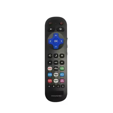 Universal IR Remote Control For Roku Series TV TCL / L G / Hisense / Philips / Sharp/Onn with 9 popular channel shortcut keys