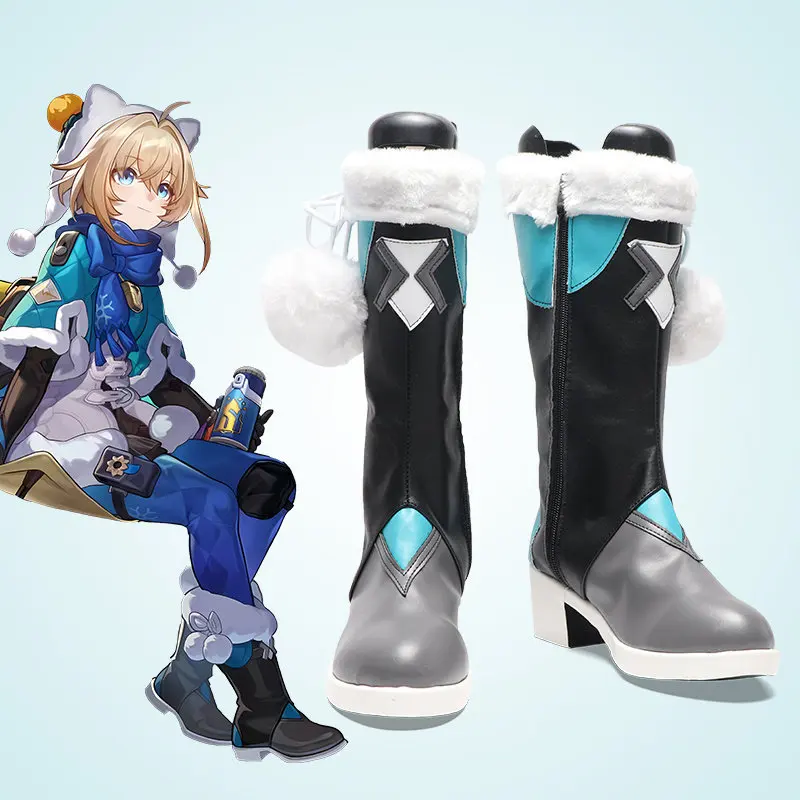 

Обувь для косплея Game Honkai Rail Lynx Landau, изготовленная на заказ, ботинки, реквизит для Хэллоуина и карнавала