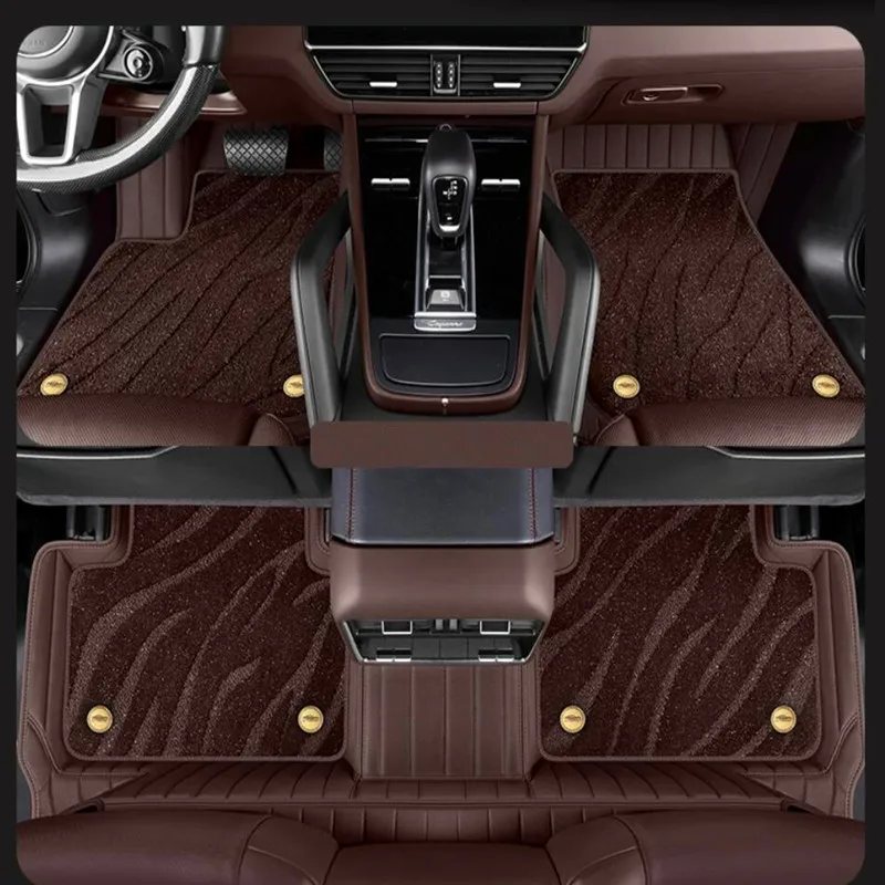 

Custom special car floor mats for Audi A6 Avant C8 2025-2019 High quality rugs durable waterproof double layers carpets