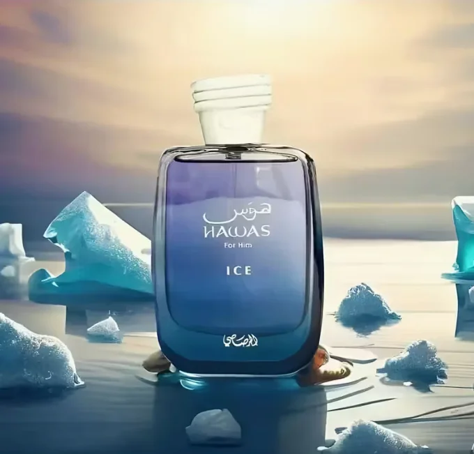 2025 Update! Rasasi Hawas Ice Peak Blue Eau de Toilette 3.4 oz Unisex Luxury Fragrance Valentine's Day Gift