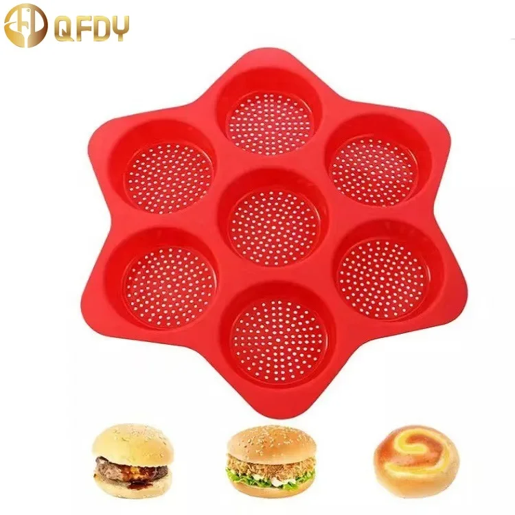 

Kitchen Baking molds Hamburger bread food molds Saucepan silicone anti-scalding non-stick pan Oven tools Kitchen accessories